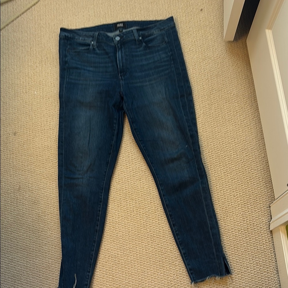 PAIGE Blue Skinny Jeans Sleek Fit